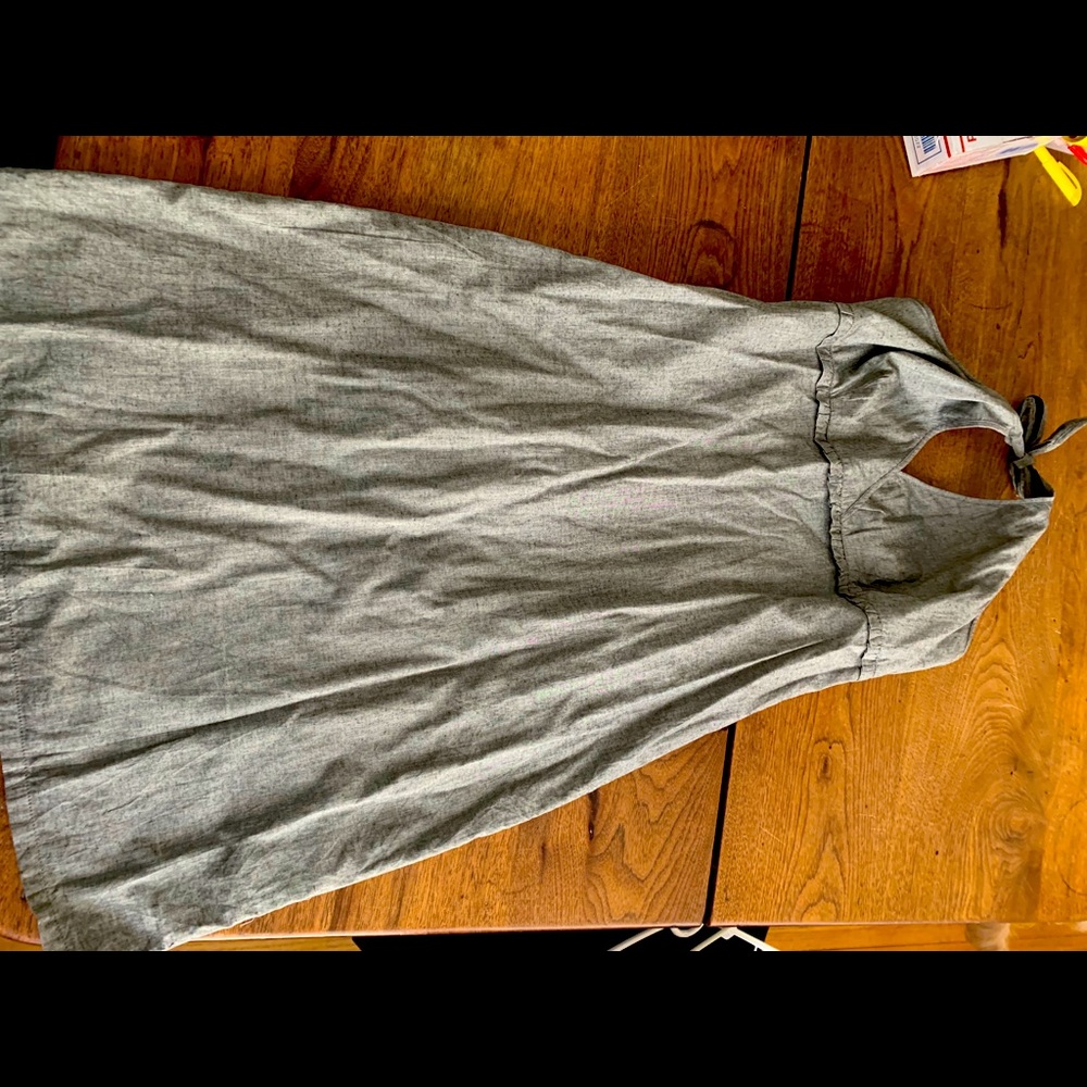 Grey halter dress